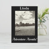 Adelavontuur wacht! Toekomst pensioen Kaart (Staand voorkant)