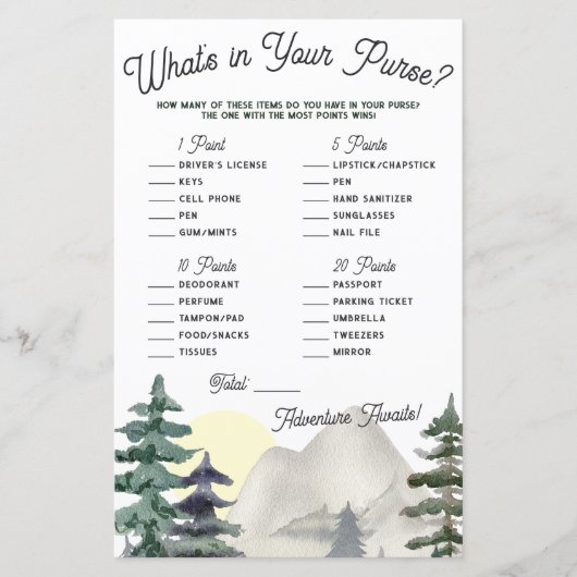 Adelavontuur wacht! Wat zit er in je tas? Game (Voorkant)