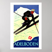 Adelboden,Schweiz,Ski Travel Poster (Voorkant)