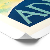 Adelboden Switzerland Vintage Ski Poster (Hoek)