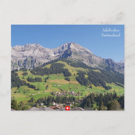 Adelboden, Zwitserland Briefkaart (Voorkant)
