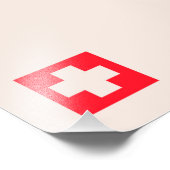 Adelboden Zwitserland ski reisposter Foto Afdruk (Hoek)