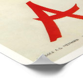 Adelboden, Zwitserland, Ski-reisposter Poster (Hoek)