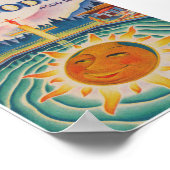 Adelboden Zwitserland Vintage Travel Poster (Hoek)