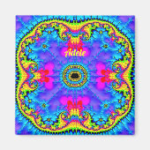 ADELE ~ 3D Fractal Design Fluoro Shades Magnet (Voorkant)