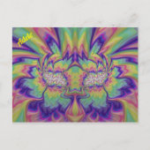 ADELE ~ 3D Fractal Design Patroon ~ Multicolor Briefkaart (Voorkant)