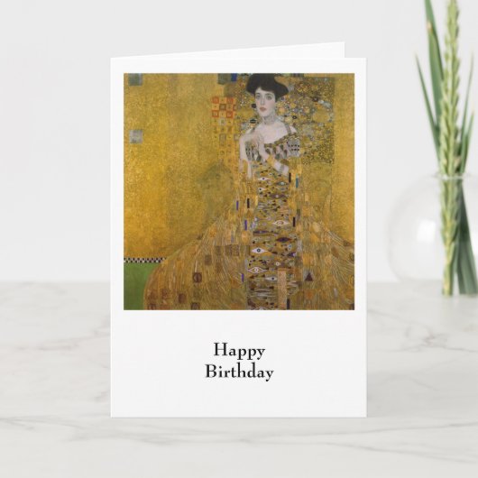 Adele Bloch Bauer door Gustav Klimt Kaart (Voorkant)