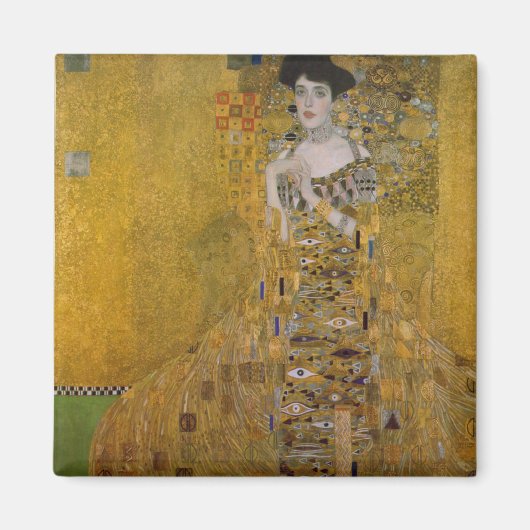 Adele Bloch Bauer door Gustav Klimt Magneet (Voorkant)