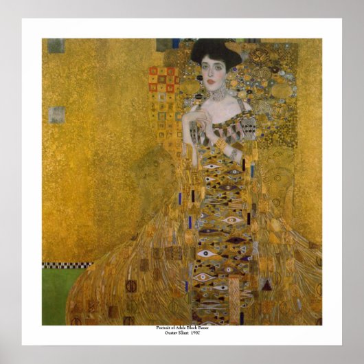 Adele Bloch Bauer door Gustav Klimt Poster (Voorkant)