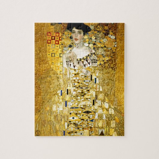 Adele Bloch-Bauer I van Gustav Klimt Art Nouveau Legpuzzel (Verticaal)