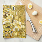 Adele Bloch-Bauer I van Gustav Klimt Art Nouveau Theedoek (Quarter Fold)