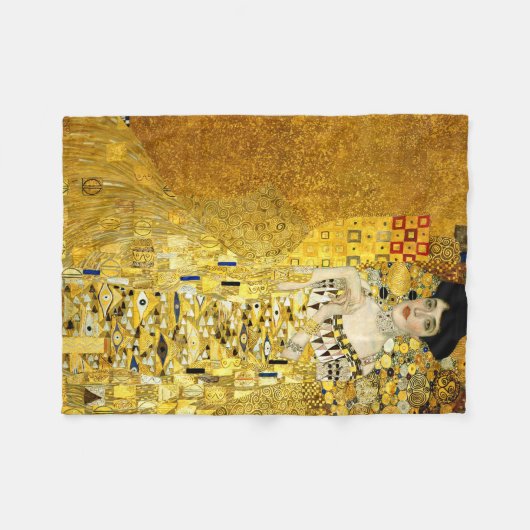 Adele Bloch-Bauer I van Gustav Klimt Fleece Deken (Voorkant (Horizontaal))