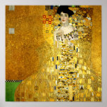 Adele Bloch-Bauer I van Gustav Klimt Poster Print<br><div class="desc">Portret van Adele Bloch-Bauer I is een schilderij uit 1907 van de Oostenrijkse Symbolist & Art Nouveau kunstenaar Gustav Klimt (1862-1918). Dit is het eerste van de twee portretten die Klimt van Bloch-Bauer heeft geschilderd. Het wordt het laatste en meest representatieve werk van zijn gouden fase genoemd.</div>