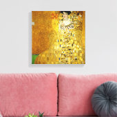 Adele Bloch-Bauer I van Gustav Klimt Vinyl Fotobeh Canvas Afdruk (Insitu (Woonkamer))