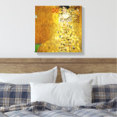 Adele Bloch-Bauer I van Gustav Klimt Vinyl Fotobeh Canvas Afdruk (Insitu (Slaapkamer))