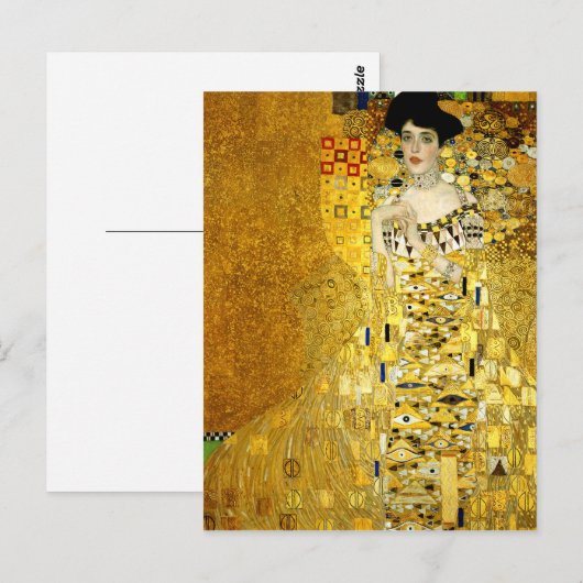 Adele Bloch-Bauer I van het Briefkaart Gustav Klim (Voorkant / Achterkant)
