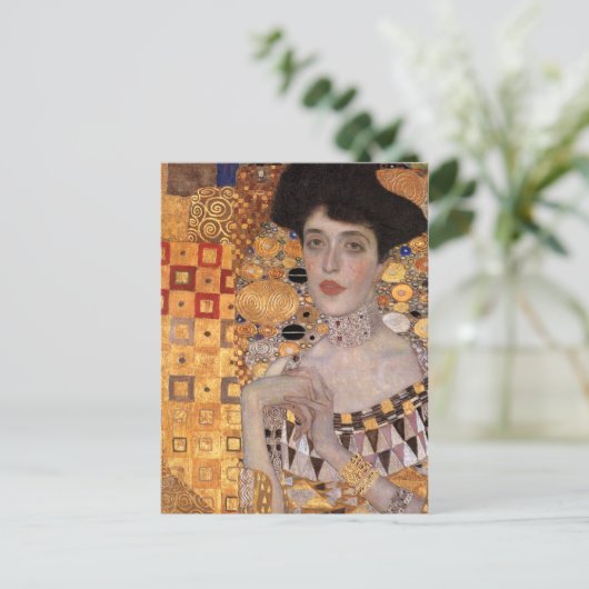 Adele Bloch Bauer Portret (Detail) Gustav Klimt Briefkaart (Staand voorkant)