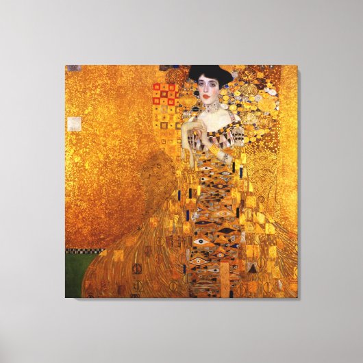Adele Bloch-Bauer's portret van Gustav Klimt Canvas Afdruk (Voorkant)