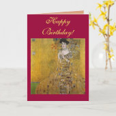 Adele Bloch-Bauer's portret van Gustav Klimt Kaart (Gele Bloem)