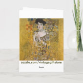 Adele Bloch-Bauer's portret van Gustav Klimt Kaart (Achterkant)