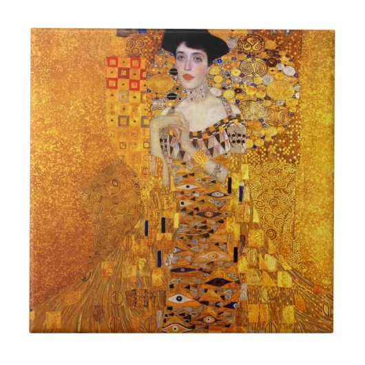 Adele Bloch-Bauer's portret van Gustav Klimt Tegeltje (Voorkant)