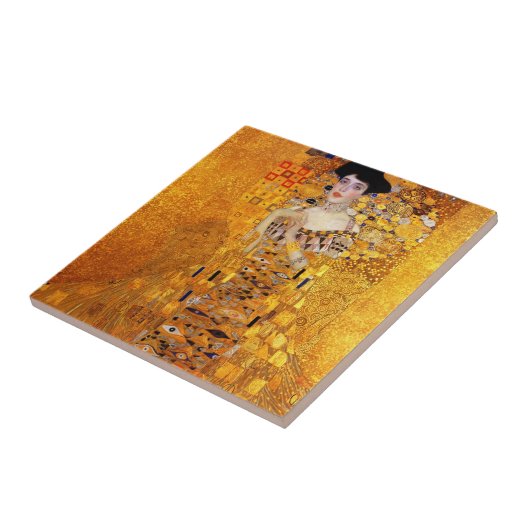 Adele Bloch-Bauer's portret van Gustav Klimt Tegeltje (Zijkant)