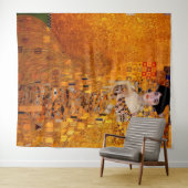 Adele Bloch-Bauer's portret van Gustav Klimt Wandkleed (In Situ (horizontaal))
