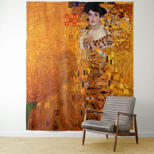 Adele Bloch-Bauer's portret van Gustav Klimt Wandkleed (In situ)