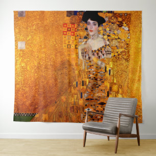Adele Bloch-Bauer's portret van Gustav Klimt Wandkleed