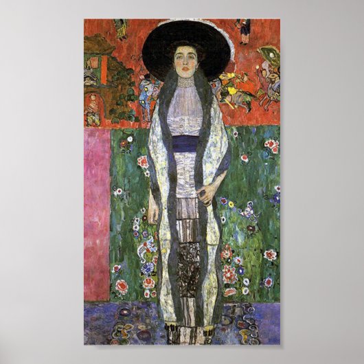 Adele Bloch door Gustav Klimt art nouveau art Poster (Voorkant)