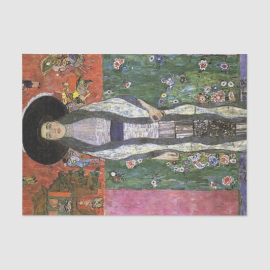 Adele Bloch door Gustav Klimt art nouveau art Tissuepapier (Voorkant)
