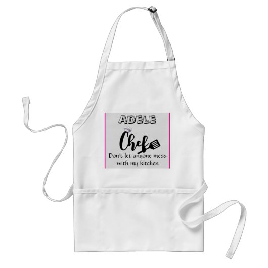 Adele chef standaard schort (Voorkant)