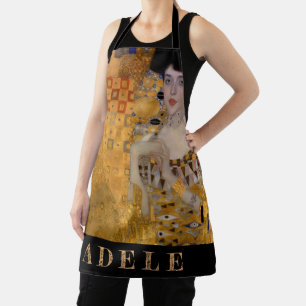 Adele, Dame in Goud door Gustav Klimt, Vintage Schort