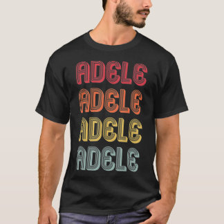 ADELE Gift Name Persoonlijke Retro 80-90 T-shirt