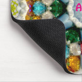 ADELE ~ Kleurrijke Pareltjes Patroon ~ Gepersonali Muismat (Hoek)