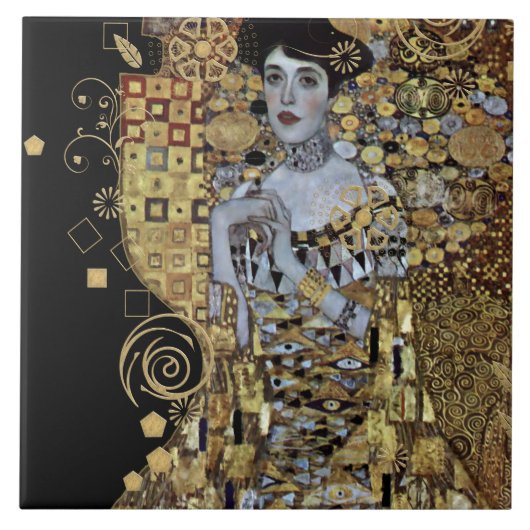 Adele Klimt Ceramic Tile Tegeltje (Voorkant)