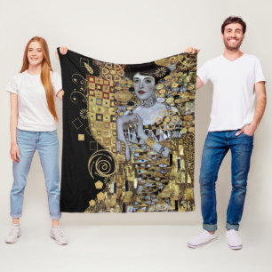 Adele Klimt Fleece Blanket Deken