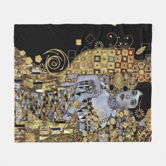 Adele Klimt Fleece Blanket Deken (Voorkant (Horizontaal))