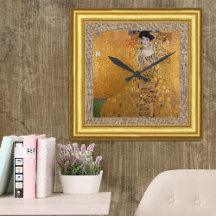 Adele, Lady in Gold, Gustav Klimt, burlap, Framed