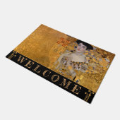 Adele, Lady in Gold van Gustav Klimt,  Deurmat (Schuin)