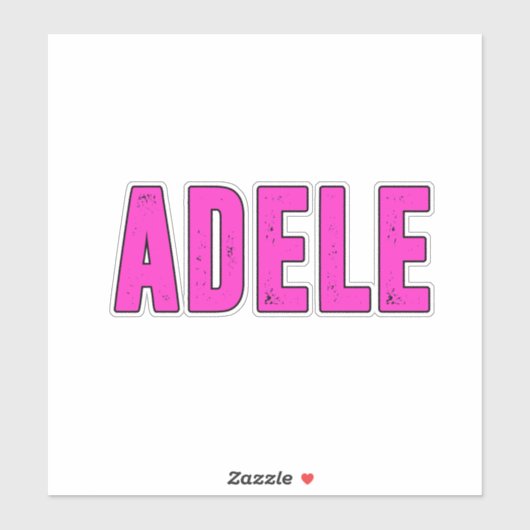 Adele-naam, voor Adele Sticker (Vel)