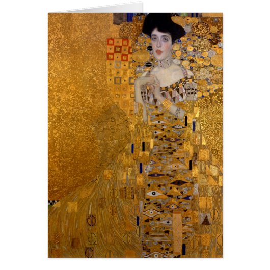 Adele Portrait Gustav Klimt Blank Note Kaart (Voorkant)