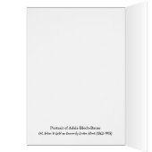 Adele Portrait Gustav Klimt Blank Note Kaart (Binnen (Links))