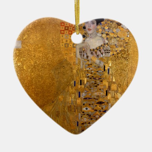 Adele, The Lady in Gold - Gustav Klimt Keramisch Ornament (Voorkant)
