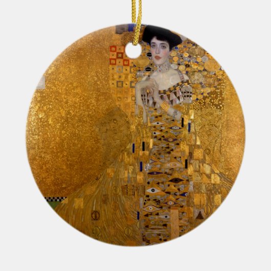 Adele, The Lady in Gold - Gustav Klimt Keramisch Ornament (Voorkant)