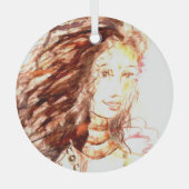 Adelia Glas Ornament (Voorkant)