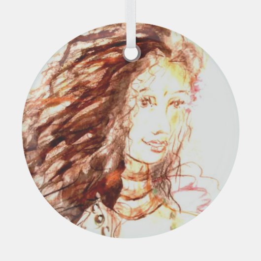 Adelia Glas Ornament (Voorkant)