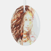 Adelia Glas Ornament (Voorkant links)