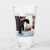 Adélie Penguin Glazen Tumbler / Shaker Glas (Voorkant)
