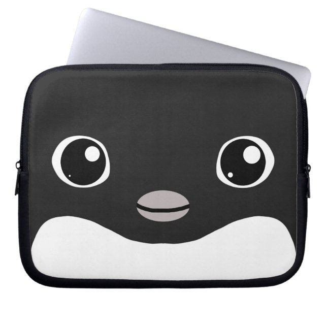 Adelie Penguin-laptophoes Laptop Sleeve (Voorkant)